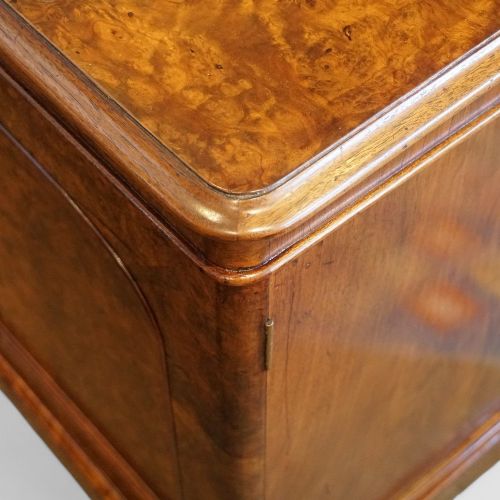 fig 1. Victorian burr walnut side cabinet