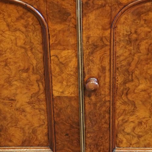 fig 3. Victorian burr walnut side cabinet