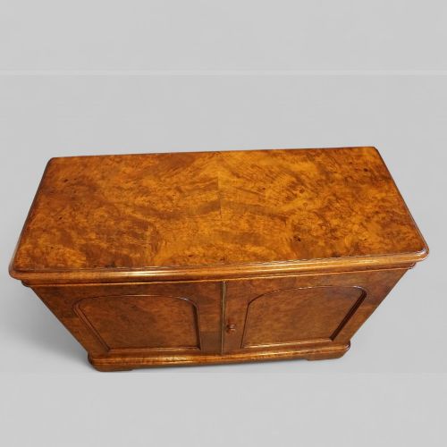 fig 7. Victorian burr walnut side cabinet