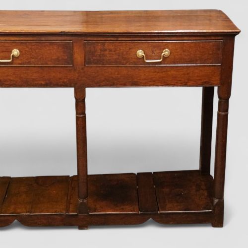 fig 3. Antique Oak pot board Dresser Base