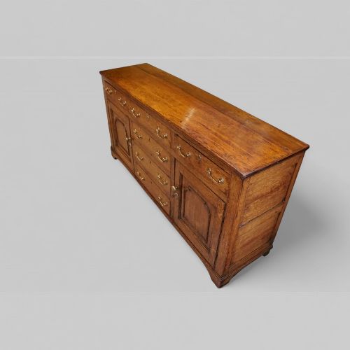 fig 1. Antique oak cupboard dresser base