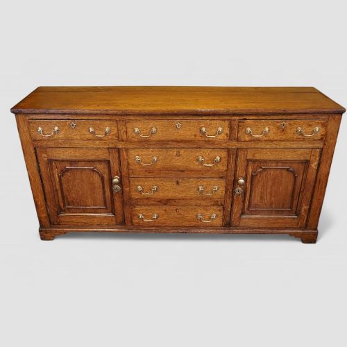 fig 4. Antique oak cupboard dresser base