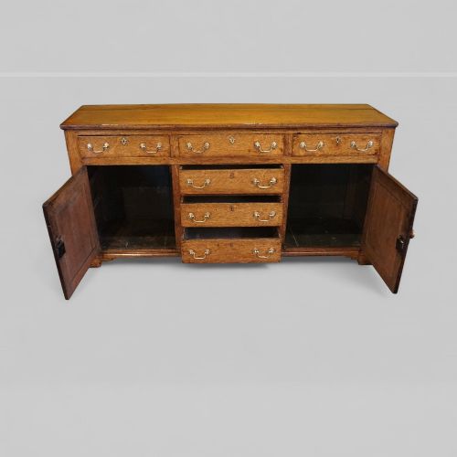 fig 6. Antique oak cupboard dresser base