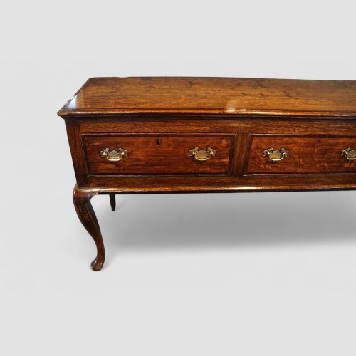 fig 5. Antique oak cabriole leg dresser base