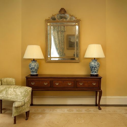 fig 8. Antique oak cabriole leg dresser base