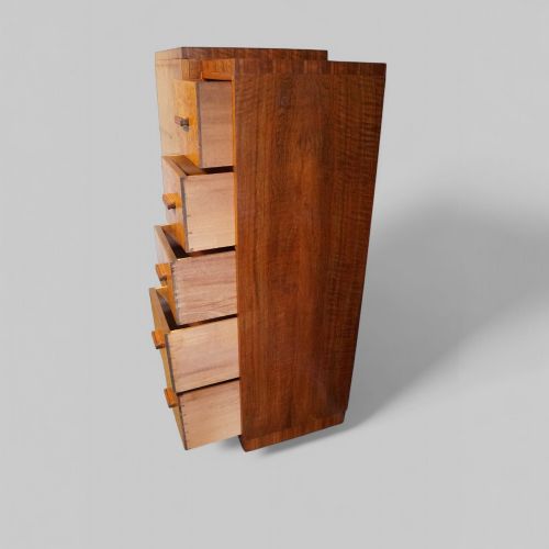 fig 2. Art Deco walnut gentleman’s wardrobe