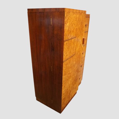 fig 5. Art Deco walnut gentleman’s wardrobe