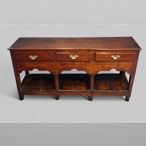 Antique Oak Pot Board Dresser Base