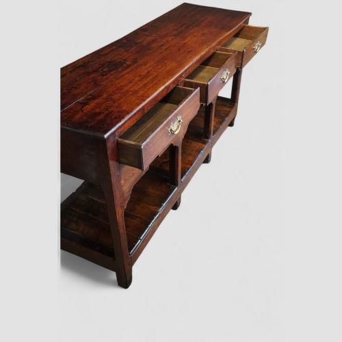 fig 4. Antique Oak Pot Board Dresser Base