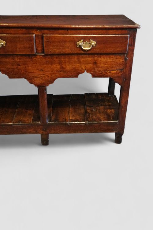 fig 5. Antique Oak Pot Board Dresser Base