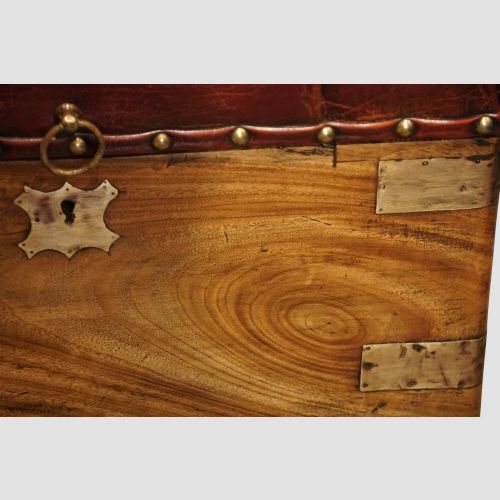 fig 2. Victorian Camphorwood Brass-Bound Ottoman