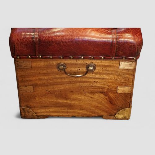 fig 4. Victorian Camphorwood Brass-Bound Ottoman