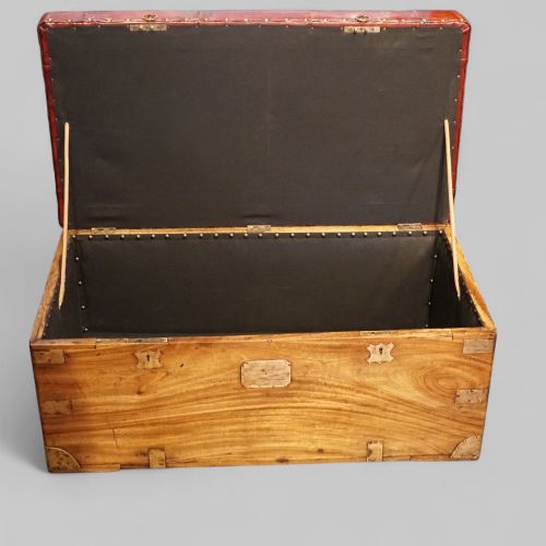 fig 5. Victorian Camphorwood Brass-Bound Ottoman
