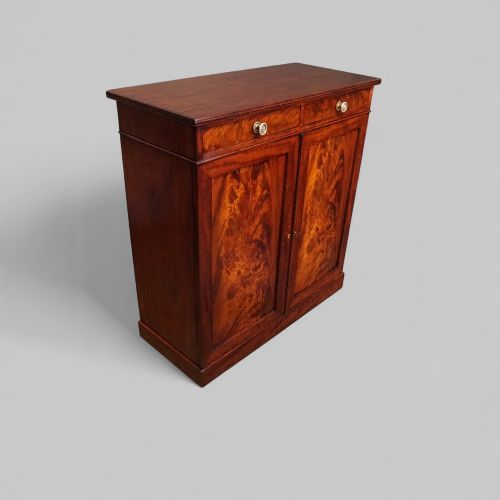 fig 1. Antique mahogany side cabinet