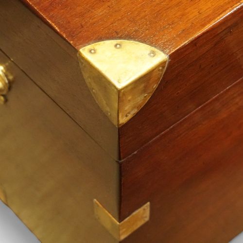 fig 2. Edwardian mahogany campaign trunk