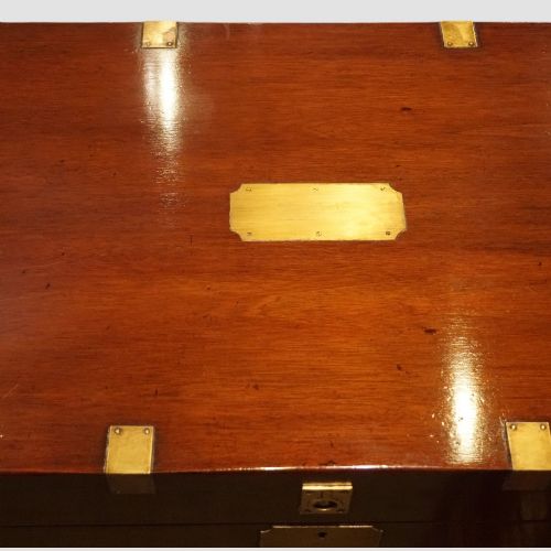 fig 5. Edwardian mahogany campaign trunk