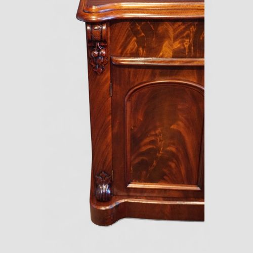fig 1. Victorian mahogany bow fronted chiffonier