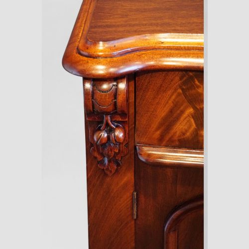 fig 2. Victorian mahogany bow fronted chiffonier