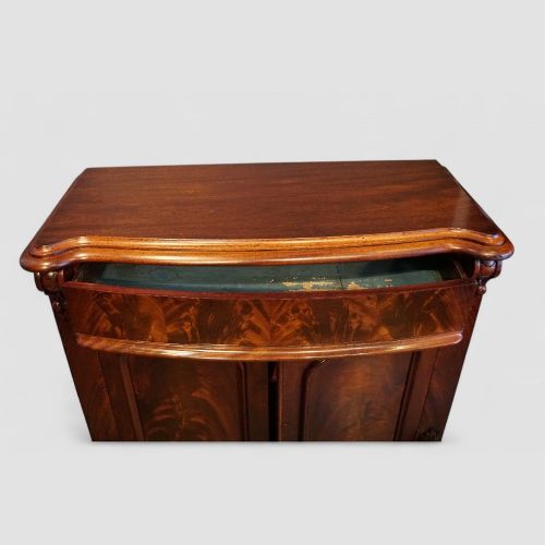 fig 5. Victorian mahogany bow fronted chiffonier