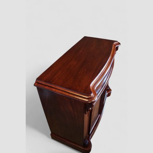 fig 8. Victorian mahogany bow fronted chiffonier