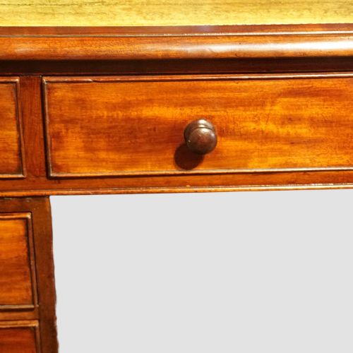 fig 6. Antique 19th Century Mahogany Partners Desk