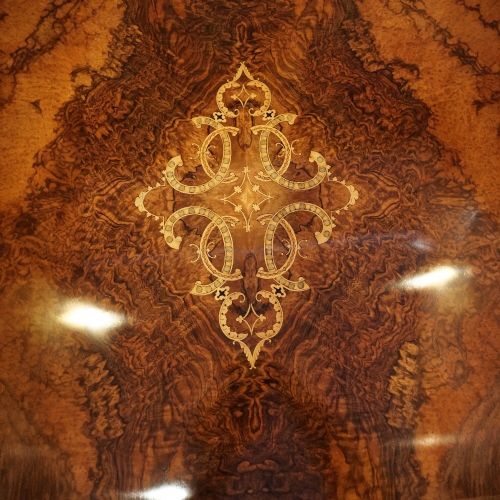 fig 5. Victorian inlaid walnut centre table