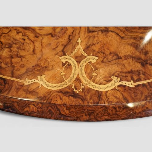 fig 8. Victorian inlaid walnut centre table