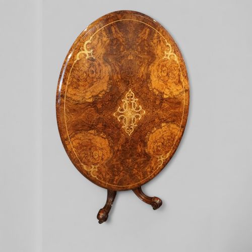 fig 9. Victorian inlaid walnut centre table