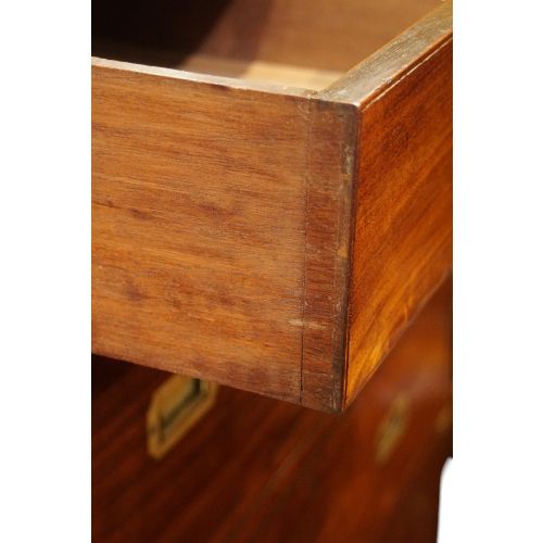 fig 3. Victorian teak brass bound military chest