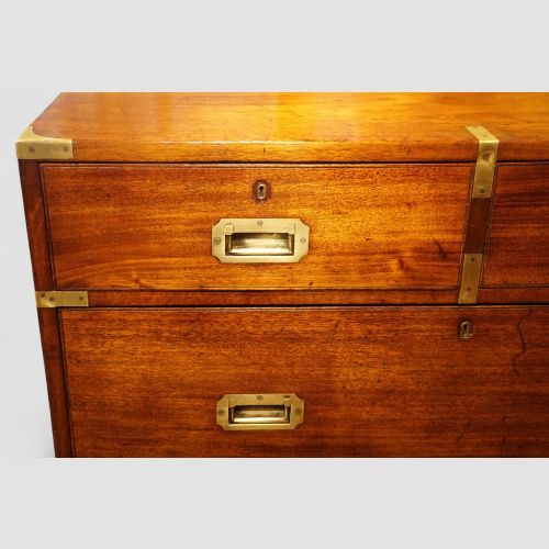 fig 5. Victorian teak brass bound military chest
