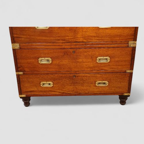 fig 6. Victorian teak brass bound military chest