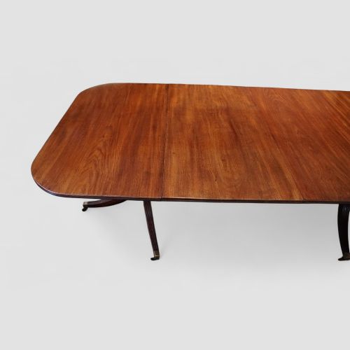 fig 8. Georgian style mahogany twin pedestal dining table
