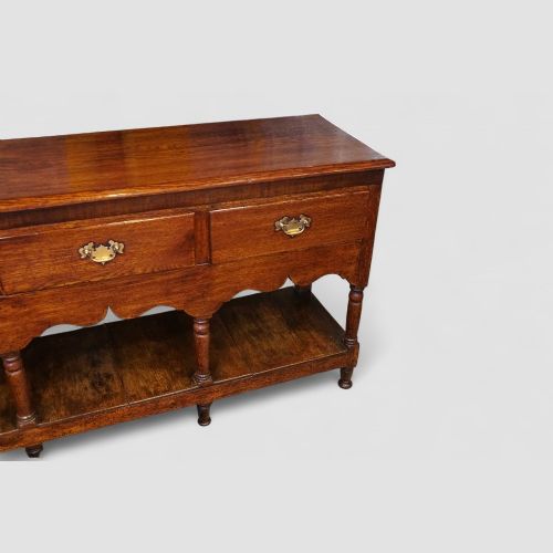fig 2. 19th century oak pot board dresser base