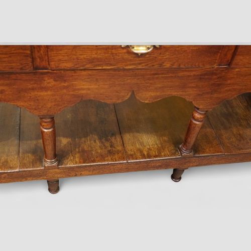fig 4. 19th century oak pot board dresser base