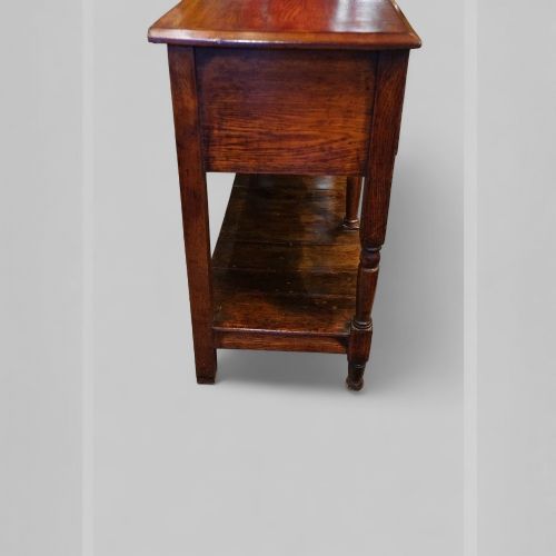 fig 8. 19th century oak pot board dresser base
