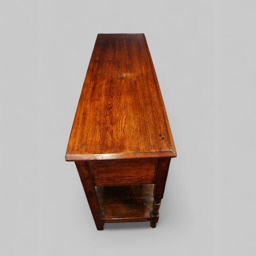 fig 9. 19th century oak pot board dresser base