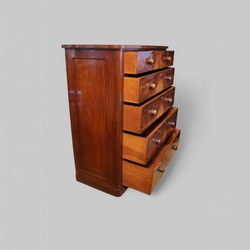 fig 2. Victorian mahogany chest of drawers