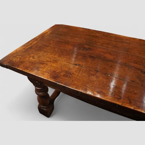 fig 1. Large antique oak refectory table