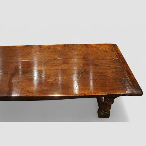 fig 6. Large antique oak refectory table
