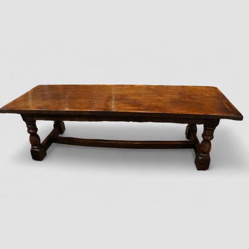 fig 10. Large antique oak refectory table