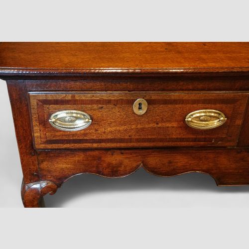 fig 4. Fine Georgian Oak Cabriole Leg Dresser Base, Circa 1800