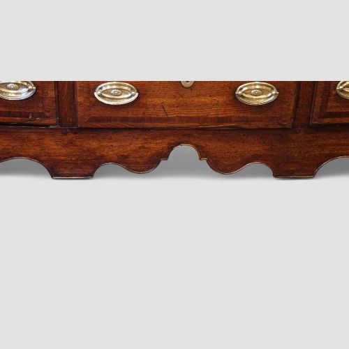 fig 10. Fine Georgian Oak Cabriole Leg Dresser Base, Circa 1800