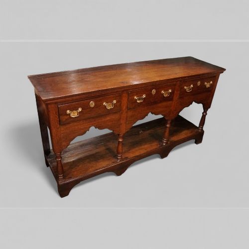 fig 1. Antique Oak Dresser Base with Pot Board