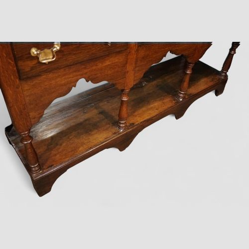 fig 2. Antique Oak Dresser Base with Pot Board