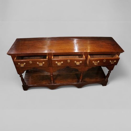 fig 3. Antique Oak Dresser Base with Pot Board