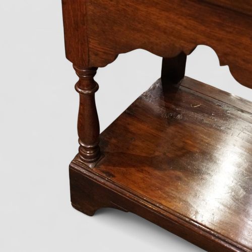 fig 4. Antique Oak Dresser Base with Pot Board