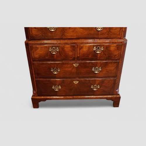 fig 2. Fine George I Walnut Chest on Chest, Early 18th Century