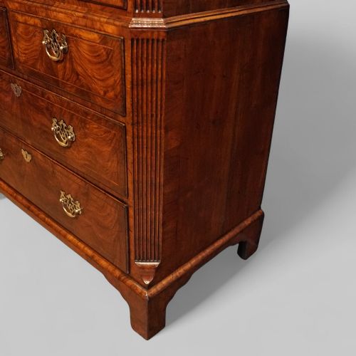 fig 4. Fine George I Walnut Chest on Chest, Early 18th Century