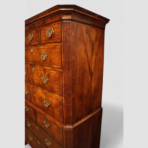 fig 5. Fine George I Walnut Chest on Chest, Early 18th Century