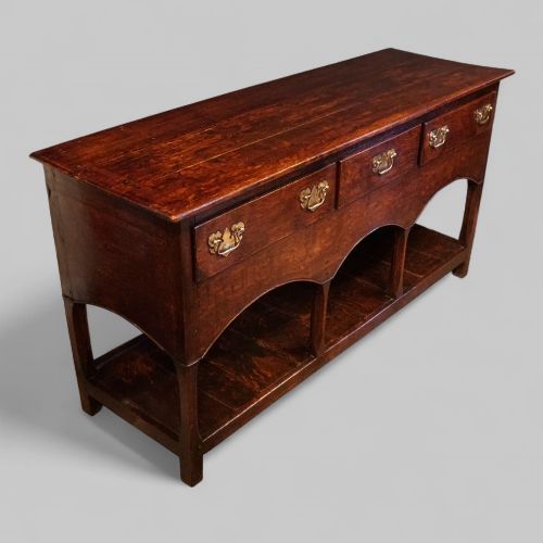 fig 1. Antique Oak Dresser base with pot board